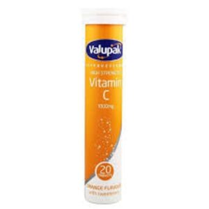 Valupak Vitamin C 1000mg 20 Tablets