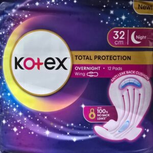 Kotex 12 Pads/32cm Overnight Wing