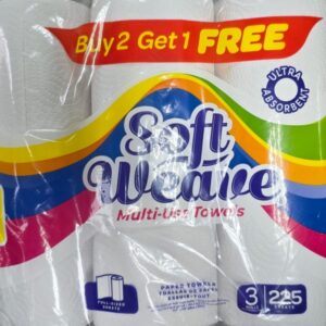 Soft Weave Paper Towels 3Rolls